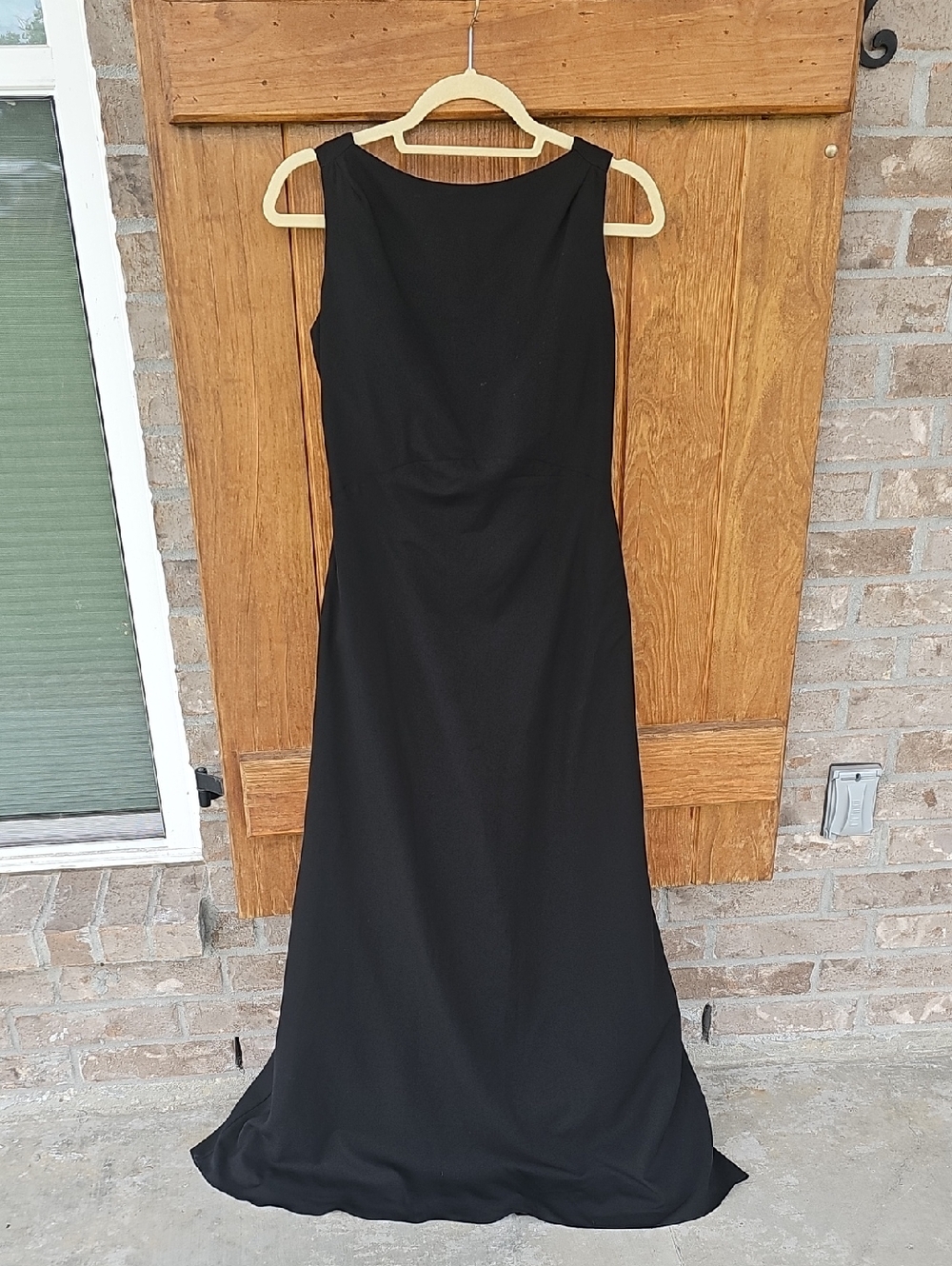 Bari Jay Black Sleeveless Maxi Gown
